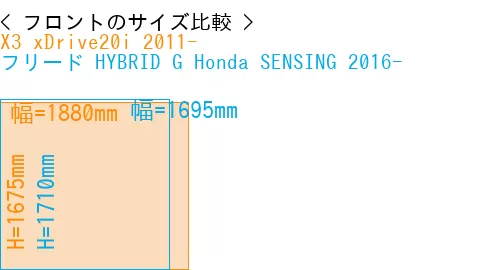 #X3 xDrive20i 2011- + フリード HYBRID G Honda SENSING 2016-